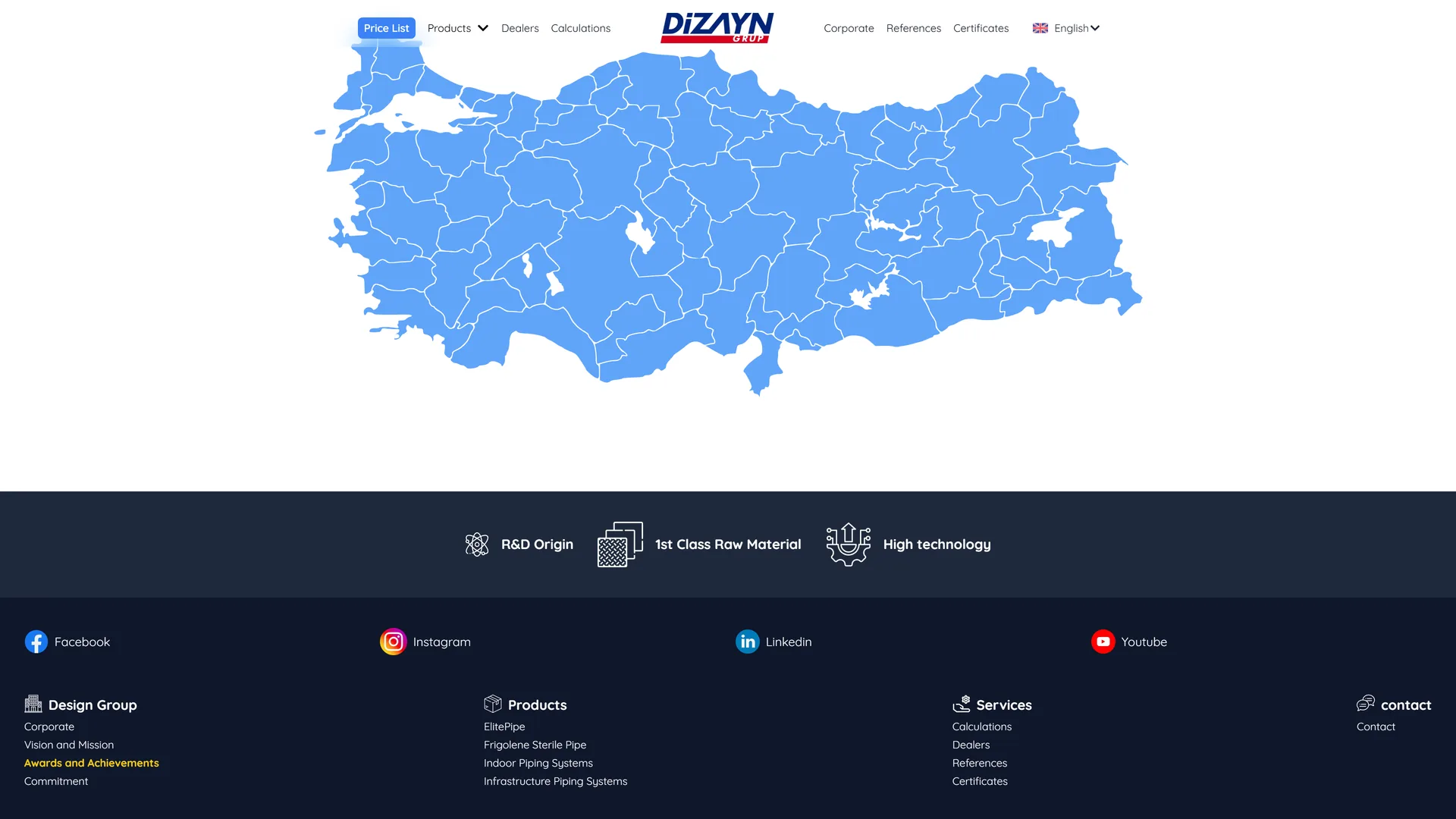 The DizaynGrup website