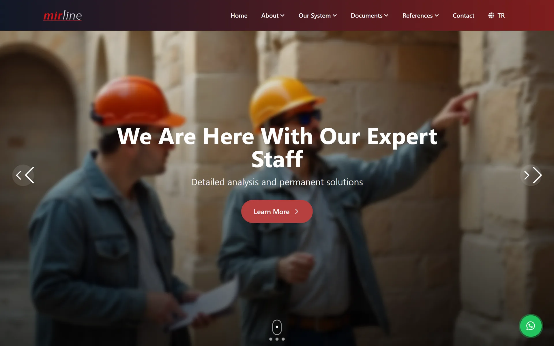 The Mirline homepage